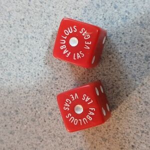 Red Las Vegas Dice Set (2)